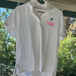 White Tri Delt Polo